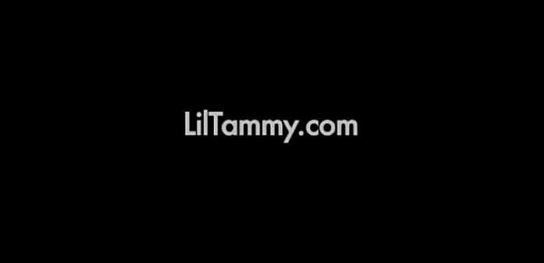  Lil Tammy is so horny for your, watch her while she gets undressed
